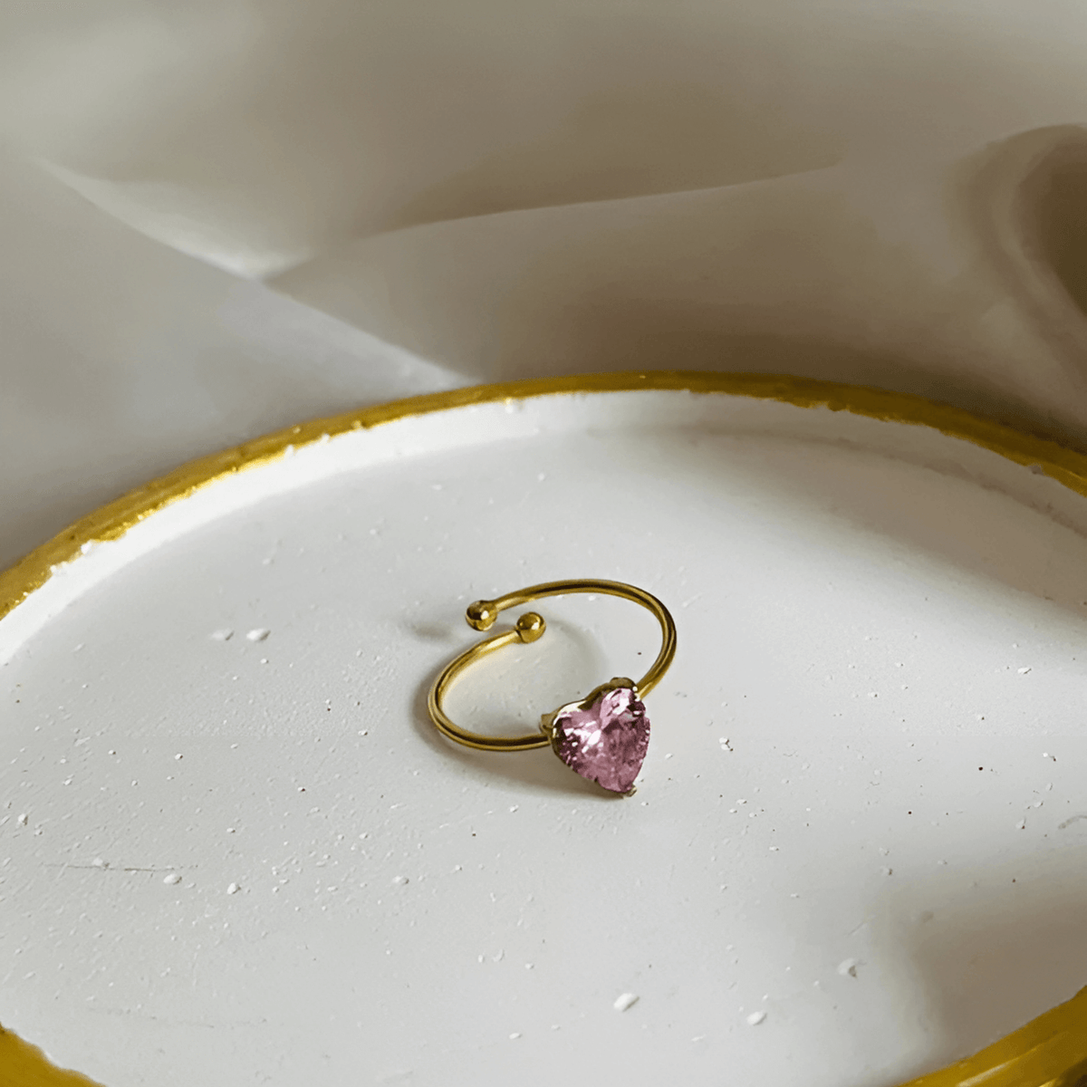 Blush Heart Ring