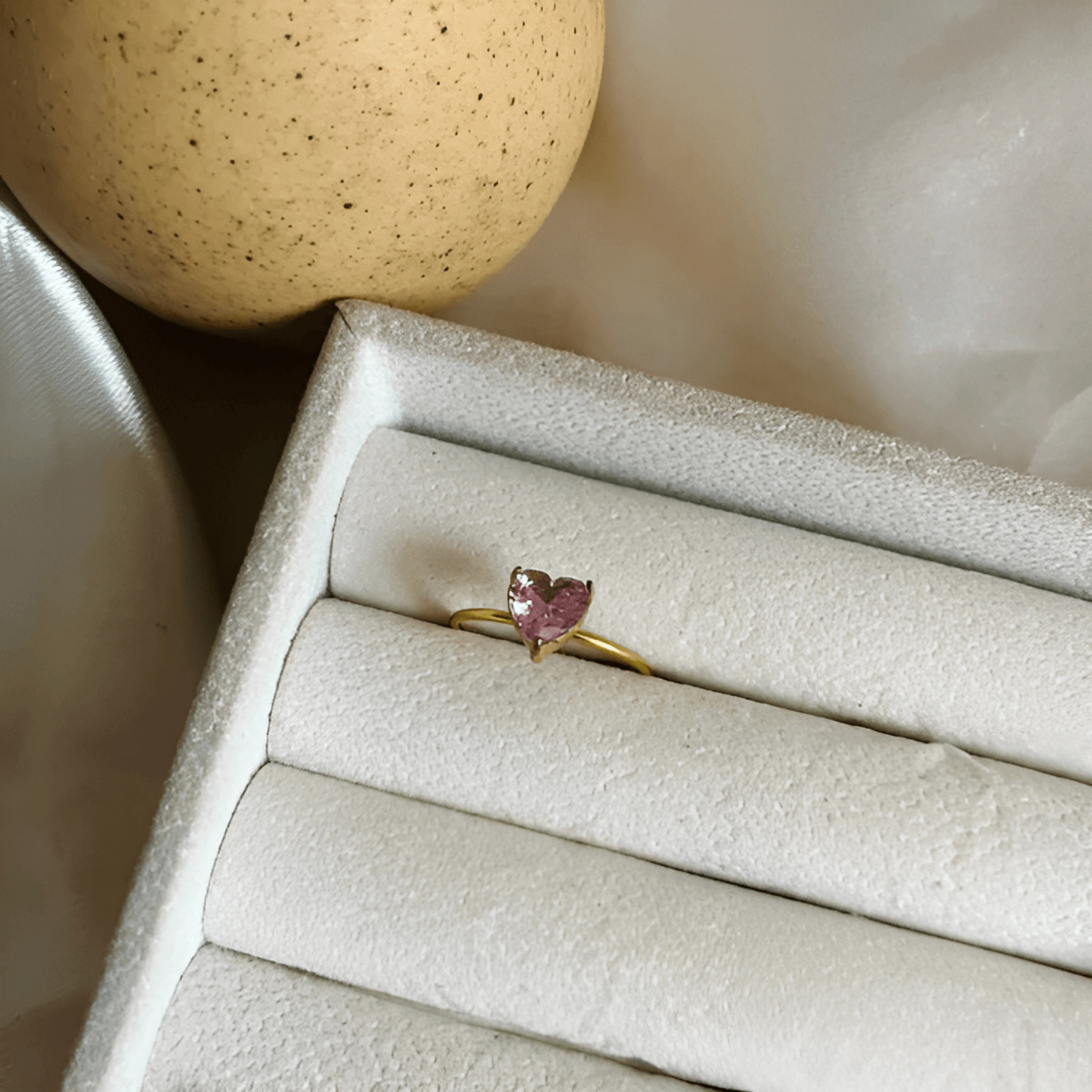 Blush Heart Ring